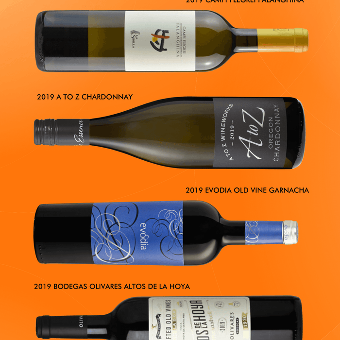 Six Wines Under $15 - October Edition featuring various wine bottles and labels.