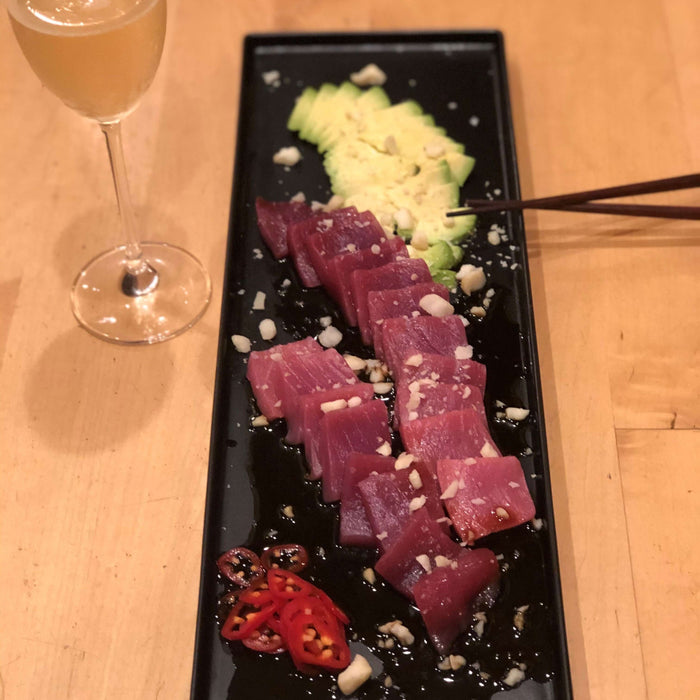 Ahi and Avocado with Macadamias