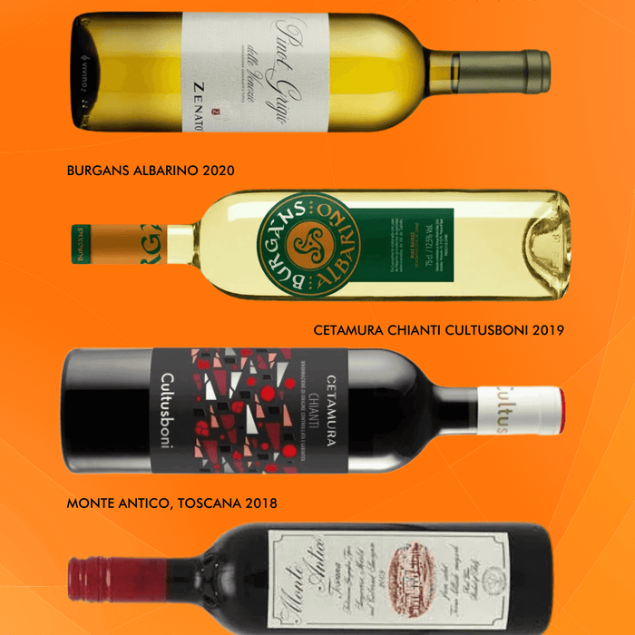 Six Wines Under $15 - September Edition featuring various white and red wines from different regions.