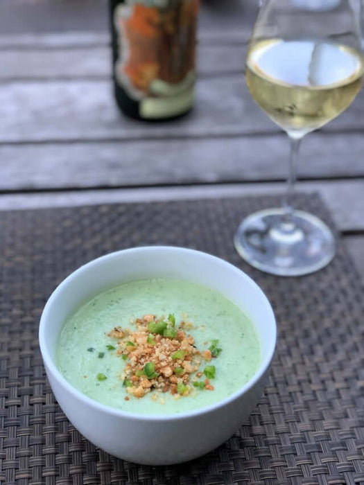Chilled Cucumber and Avocado Soup