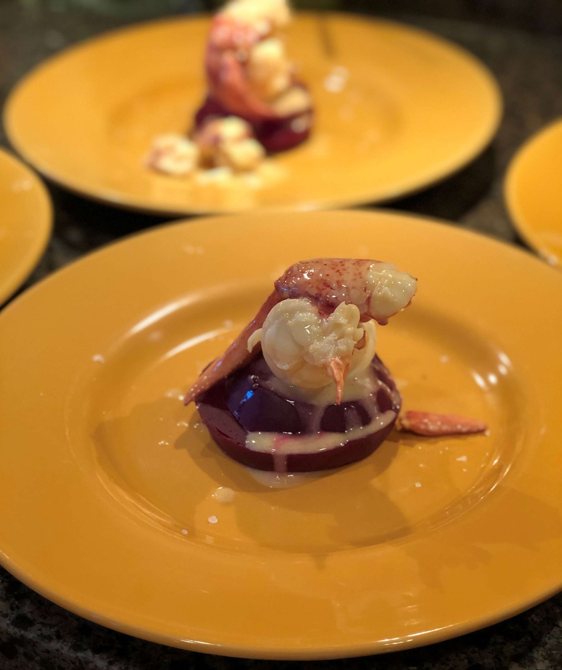 Butter Poached Lobster and Beet