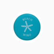 Beach Wino silicone wine cap design featuring a starfish illustration.