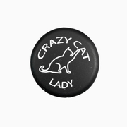 Silicone wine cap featuring 'Crazy Cat Lady' design with a cat silhouette.