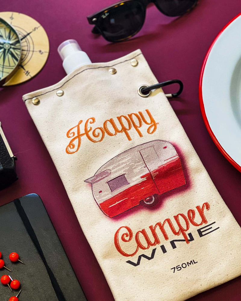 Happy Camper 750ml Canvas Canteen