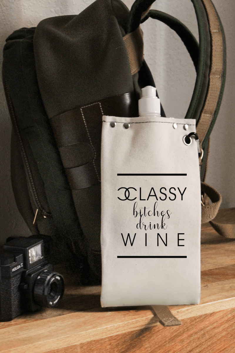 Classy Bitches 750ml Canvas Canteen