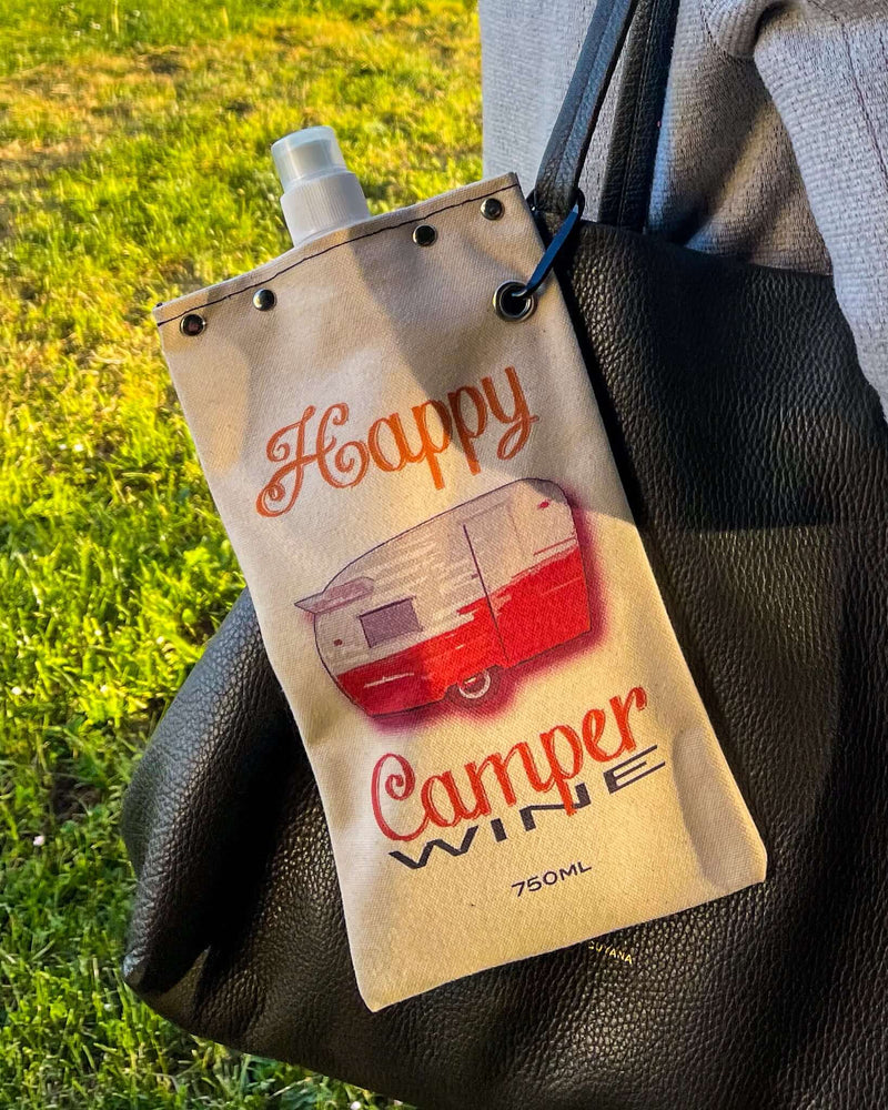 Happy Camper 750ml Canvas Canteen