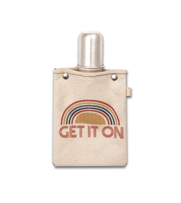 4oz Canvas Flask with metal shot glass
