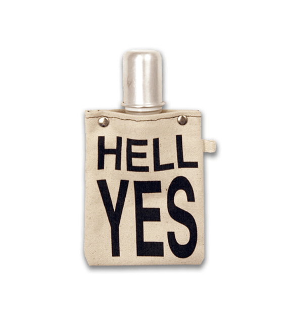 4oz Canvas Flask with metal shot glass