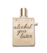 4oz Canvas Flask with metal shot glass