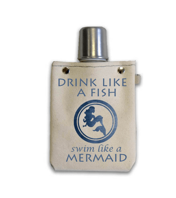 4oz Canvas Flask with metal shot glass