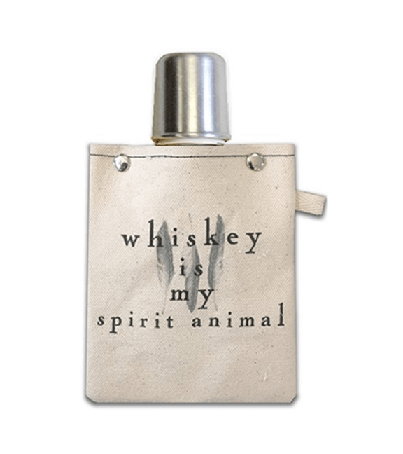 4oz Canvas Flask with metal shot glass