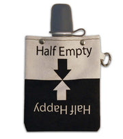 8oz Canvas Flask with silicone shot glass