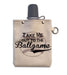 8oz Canvas Flask with silicone shot glass