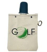 8oz Canvas Flask with silicone shot glass