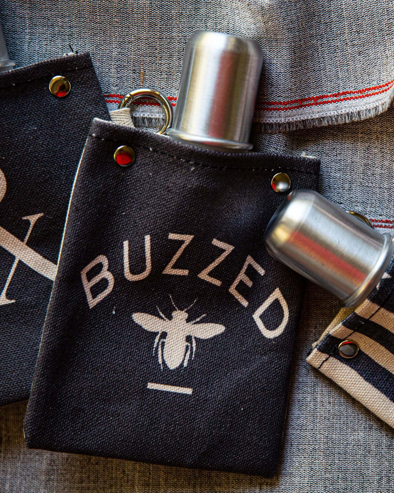 4oz Canvas Flask with metal shot glass