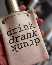 4oz Canvas Flask with metal shot glass