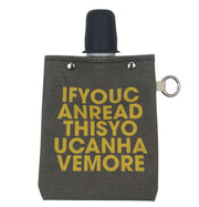 8oz Canvas Flask with silicone shot glass