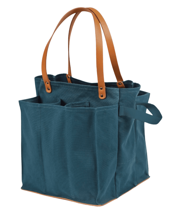  Market Tote canvas with vegan leather handles and base