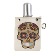 4oz Canvas Flask with metal shot glass