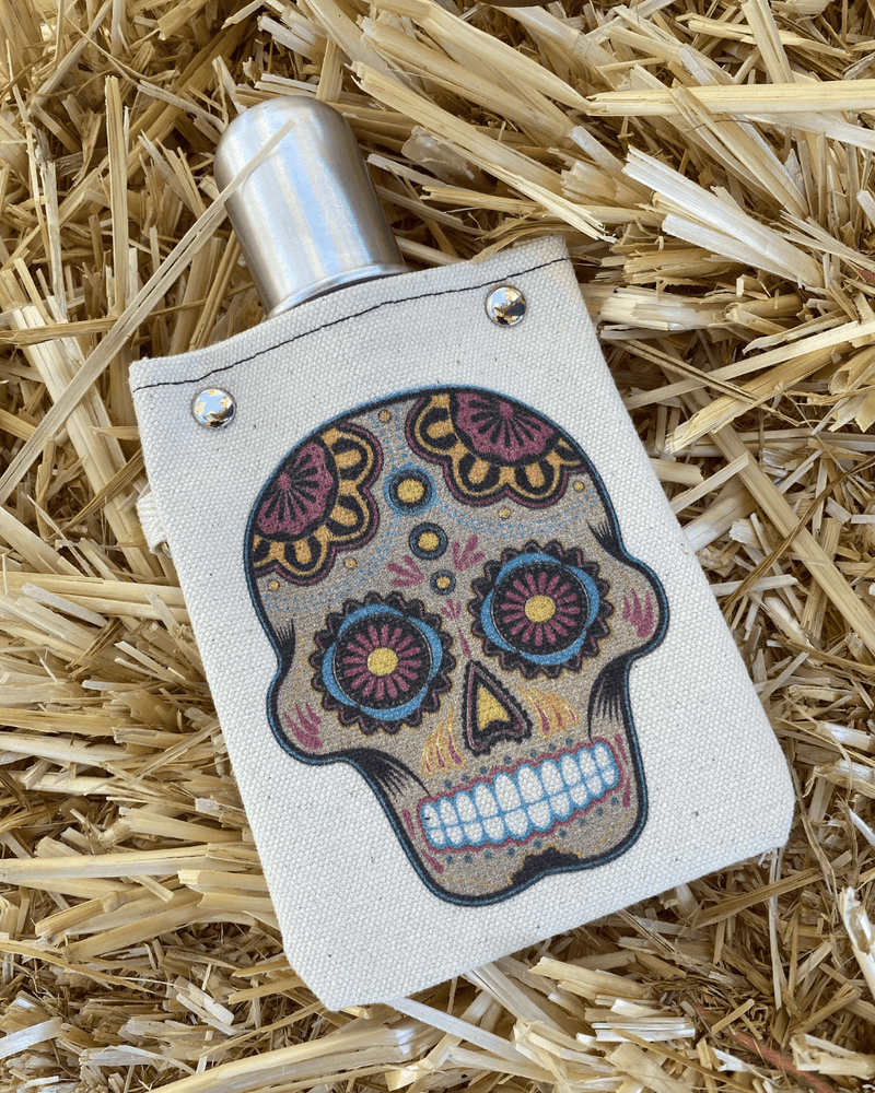 4oz Canvas Flask with metal shot glass